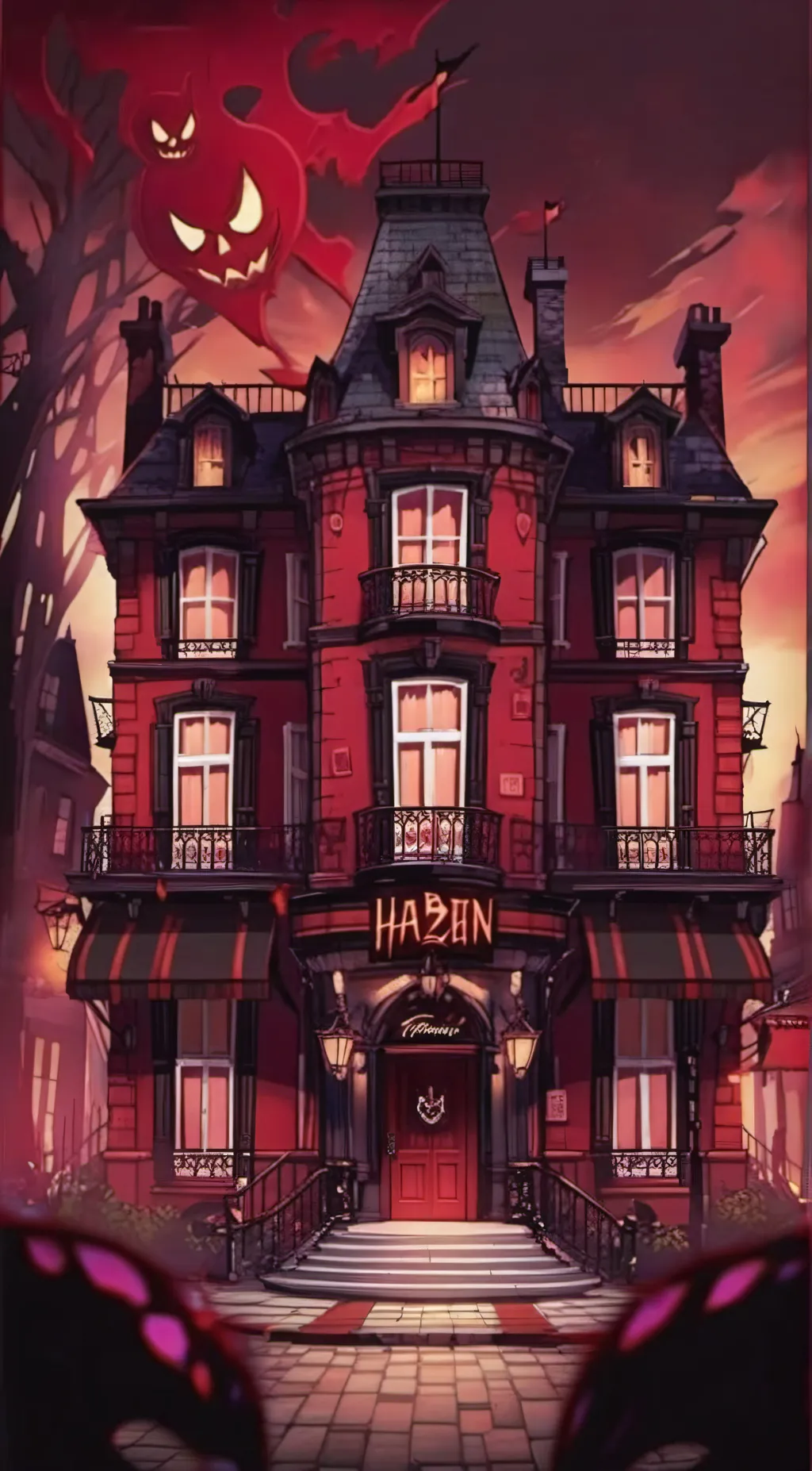 ai character: Hazbin hotel background