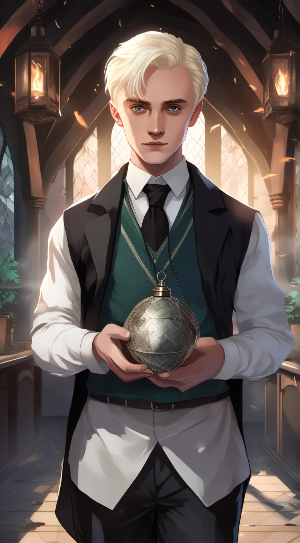 ai character: Draco  background