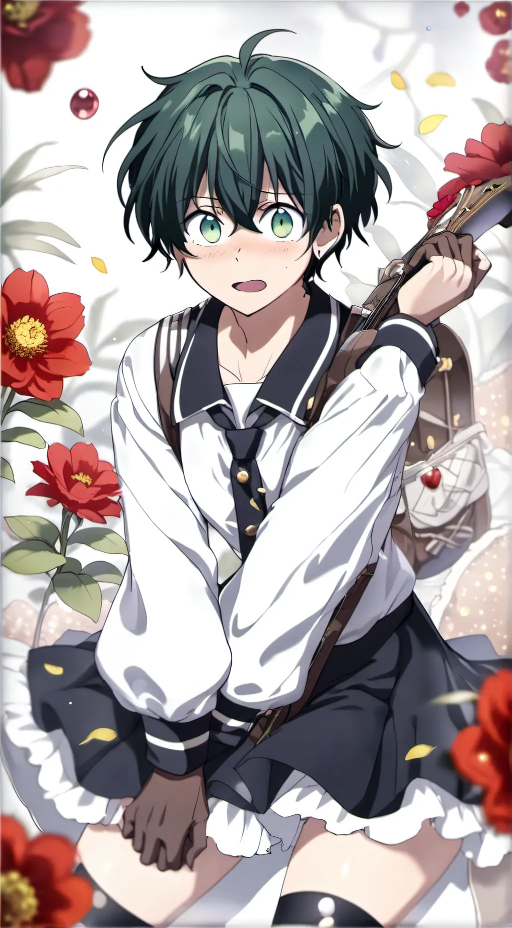 ai character: izuku midoriya background