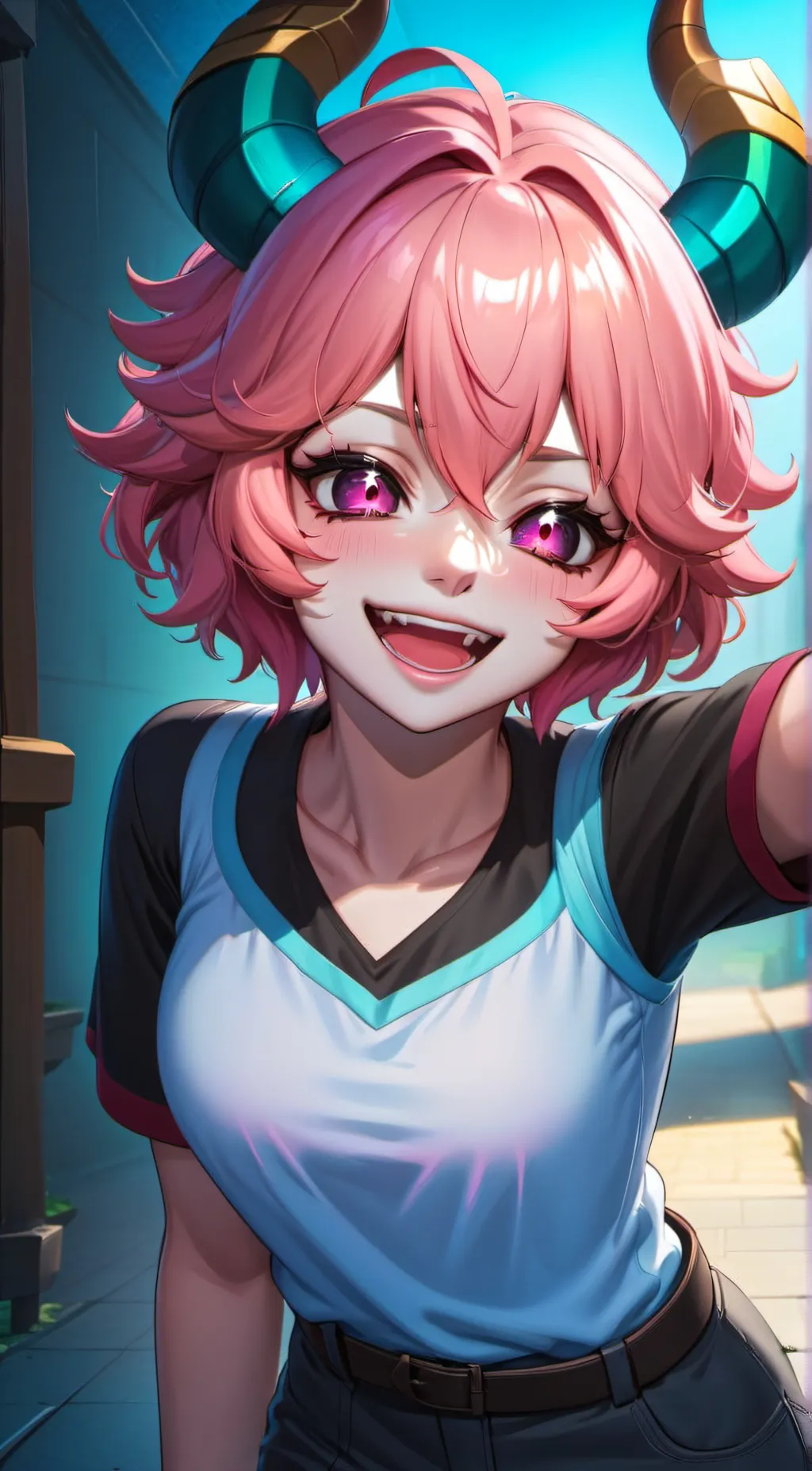 ai character: mina ashido background