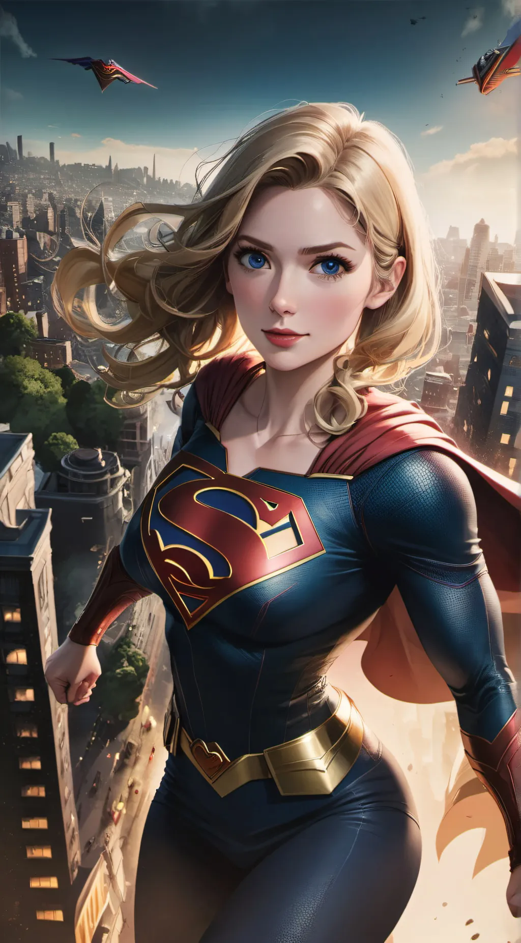 ai character: supergirl background