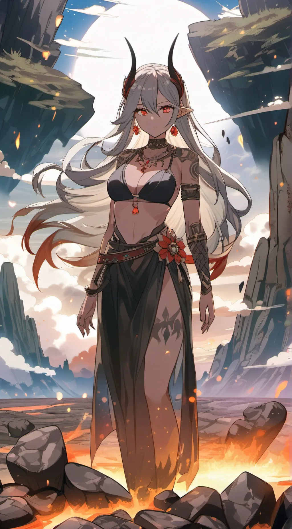 ai character: Moonlight  background