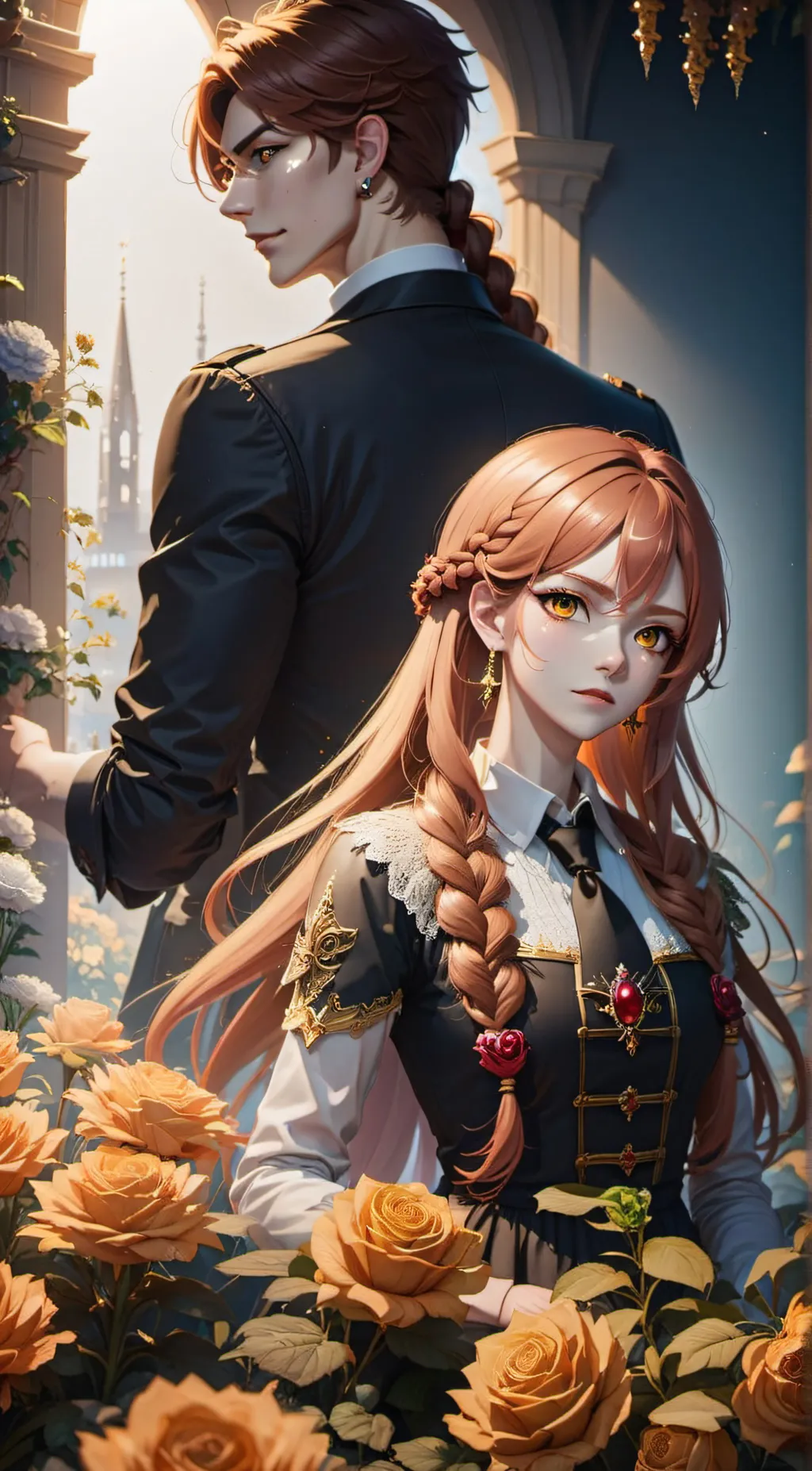 ai character: Amber & Alexander  background