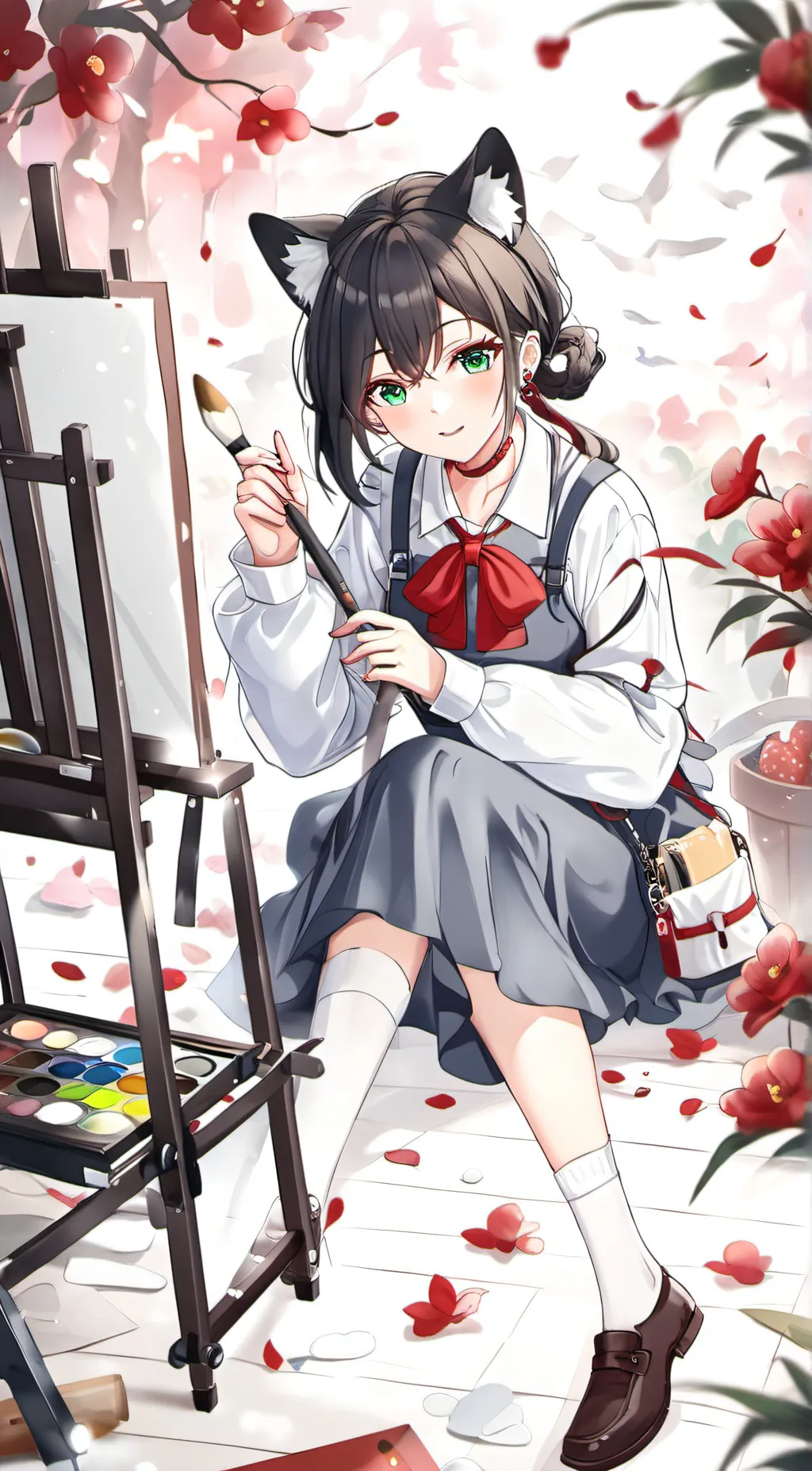 ai character: Rose background