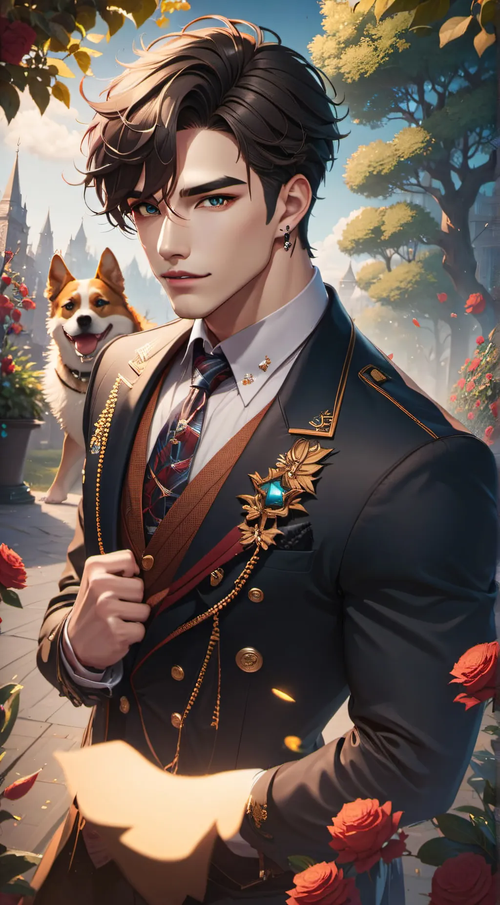 ai character: Marky background