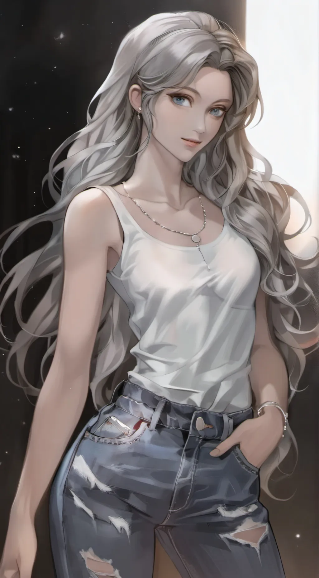 ai character: Judy  background