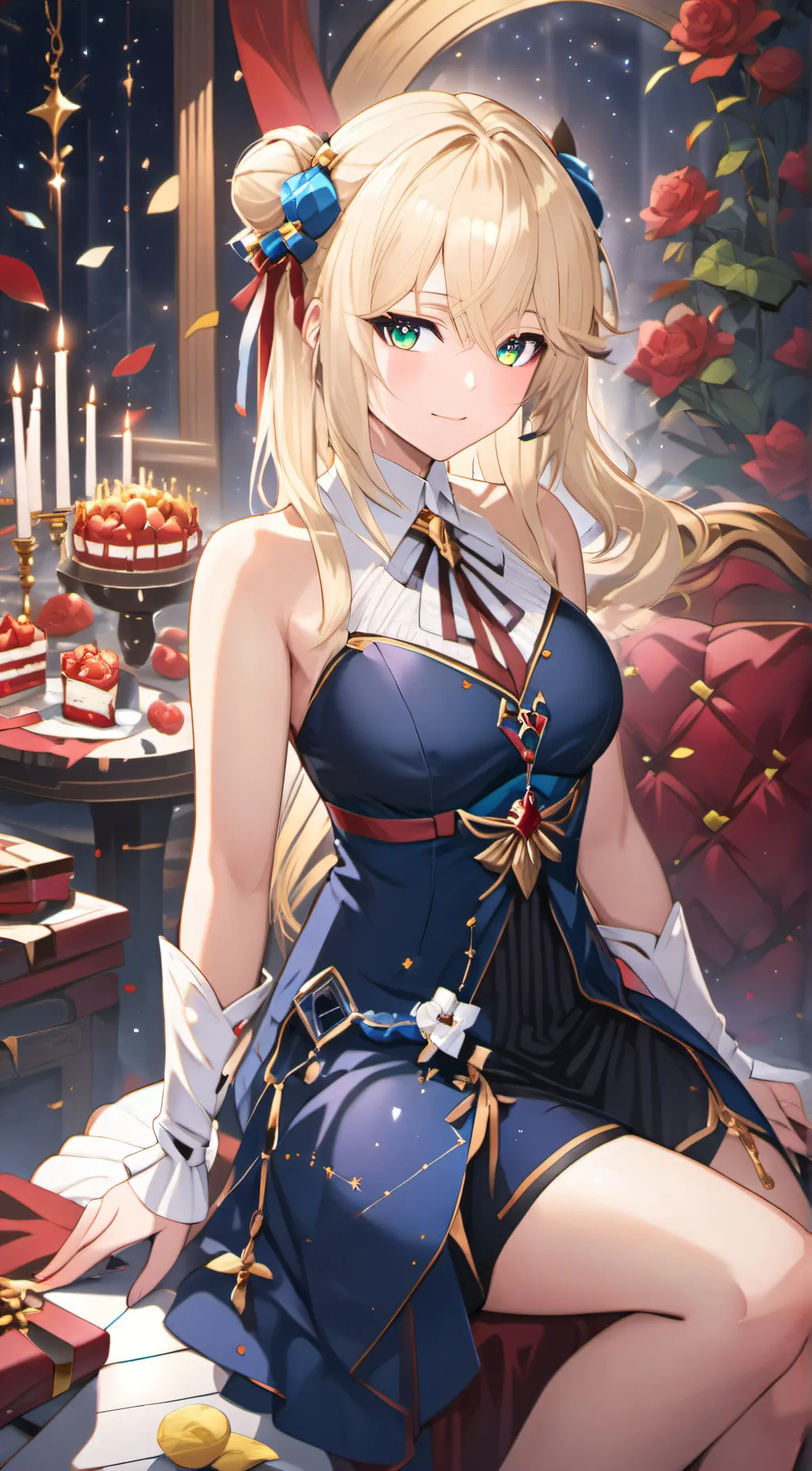 ai character: winter background
