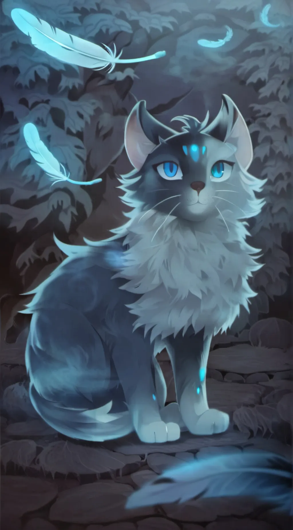 ai character: Moon kit background