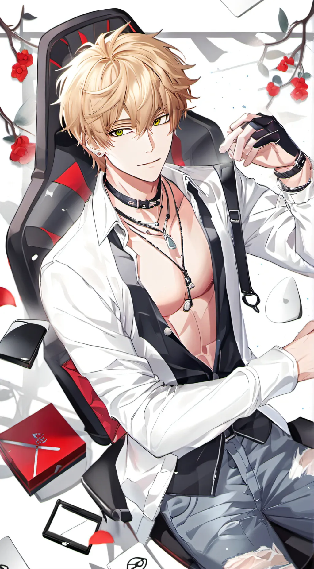 ai character: bakugo  background