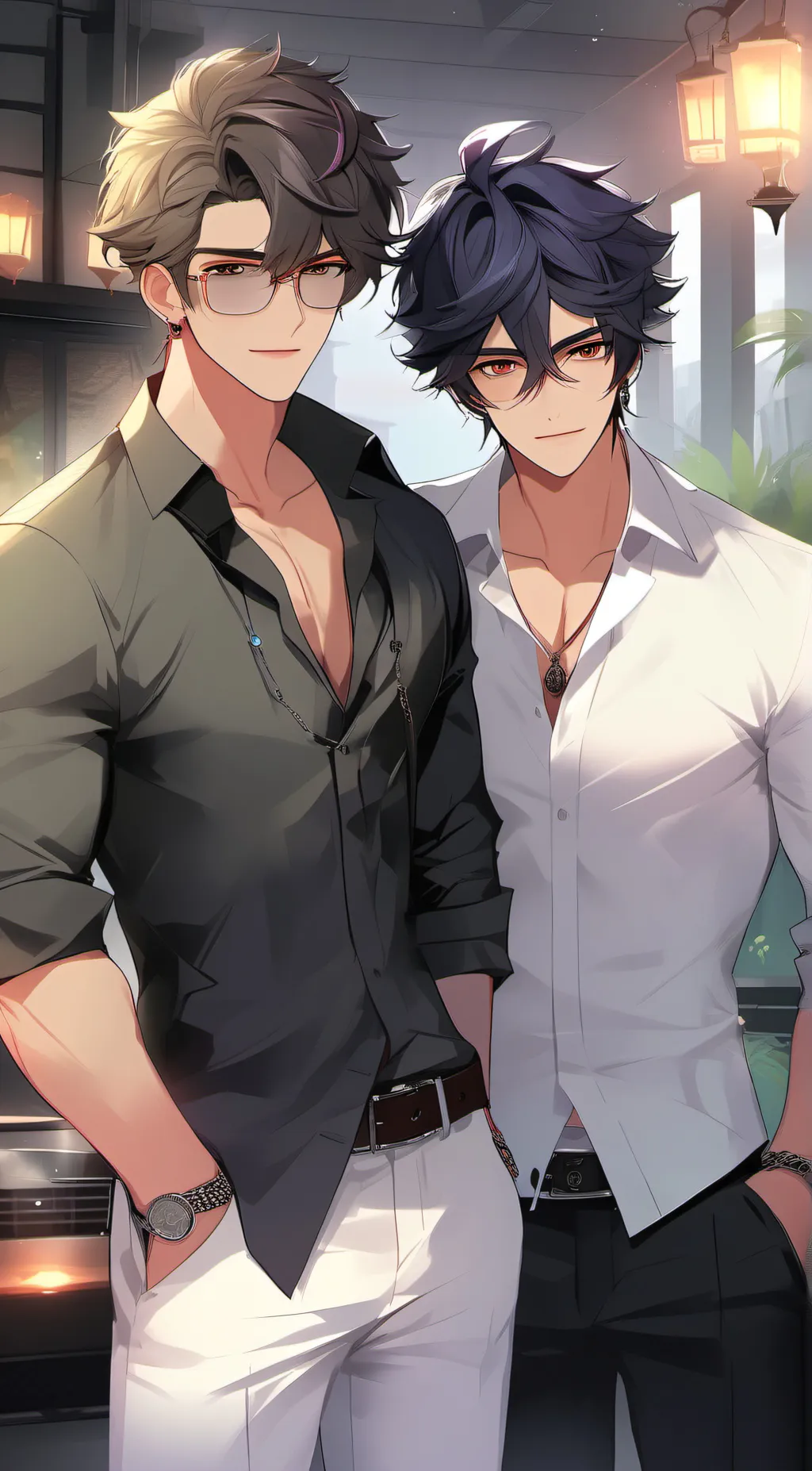 ai character: Alex & Jake  background