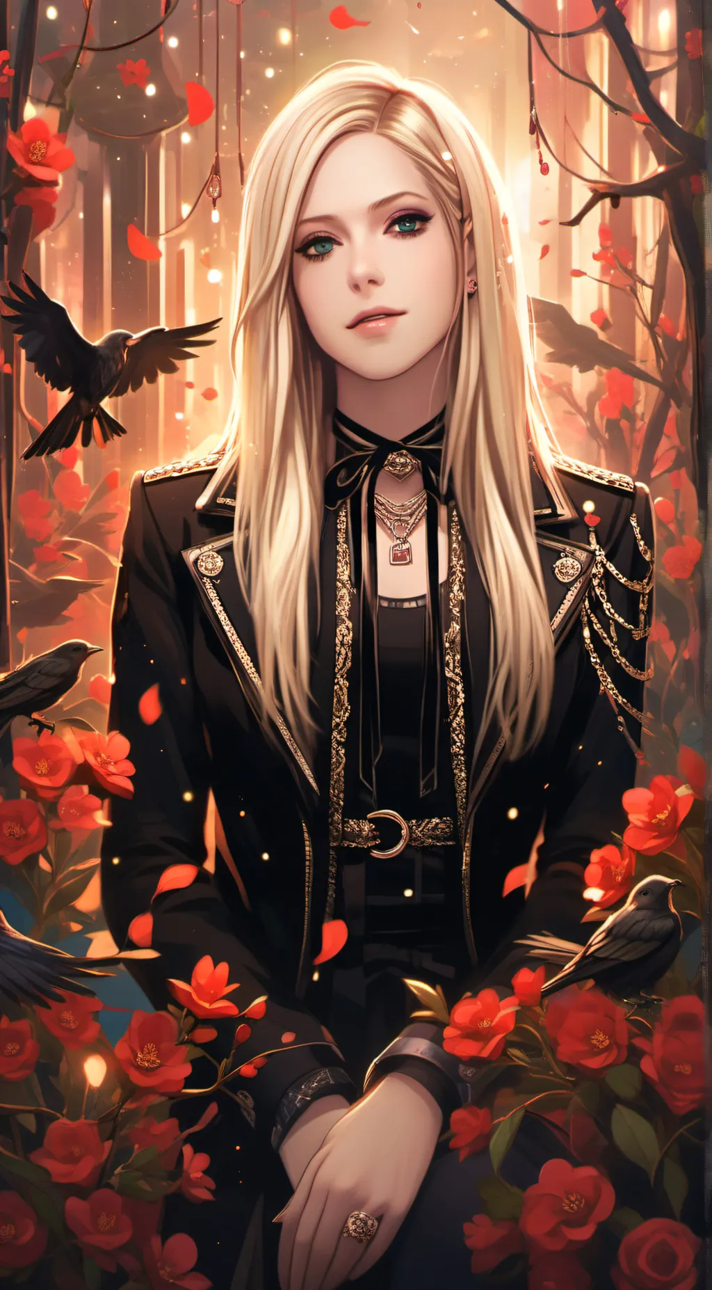 ai character: Avril Lavigne  background