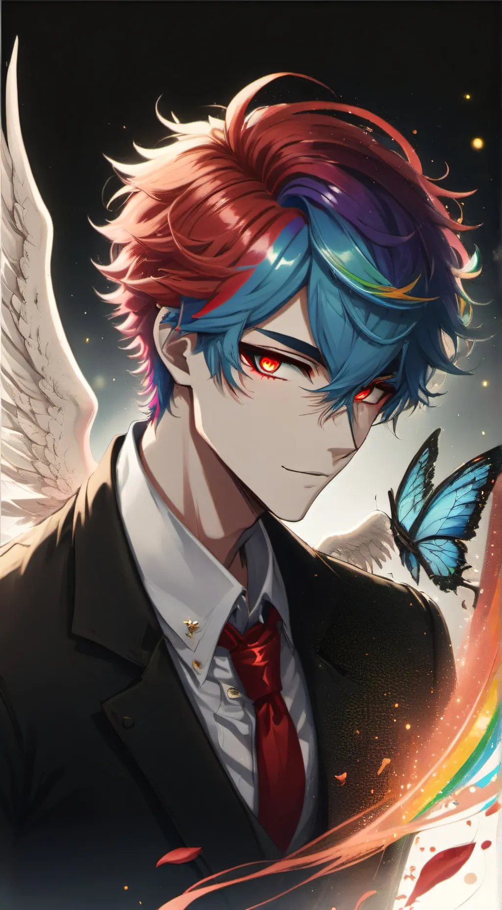 ai character: Rainbowdash (male) background