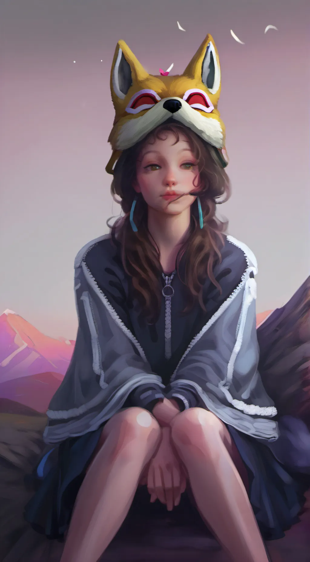 ai character: Therian!!<3 background
