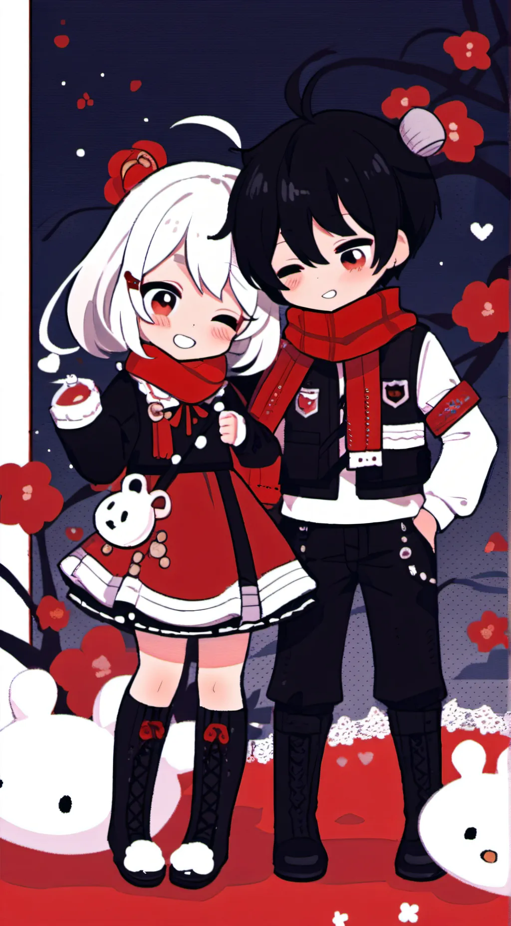 ai character: Colette and Edgar background