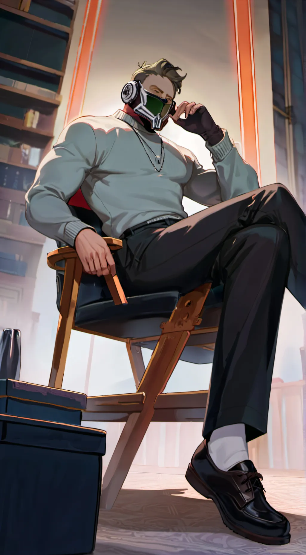 ai character: Thomas hedson  background
