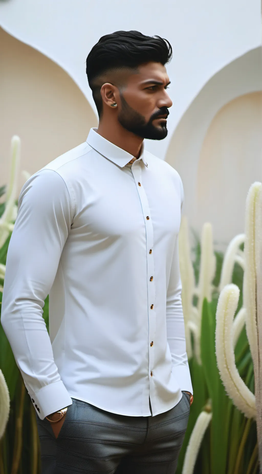 ai character: hunter background