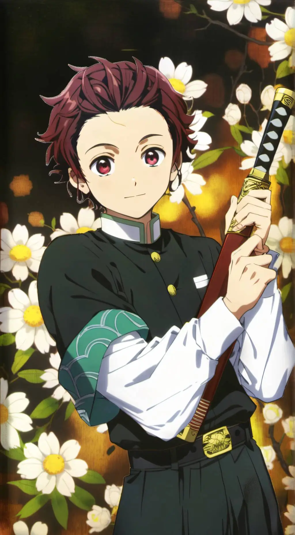 ai character: Tanjiro Kamido  background