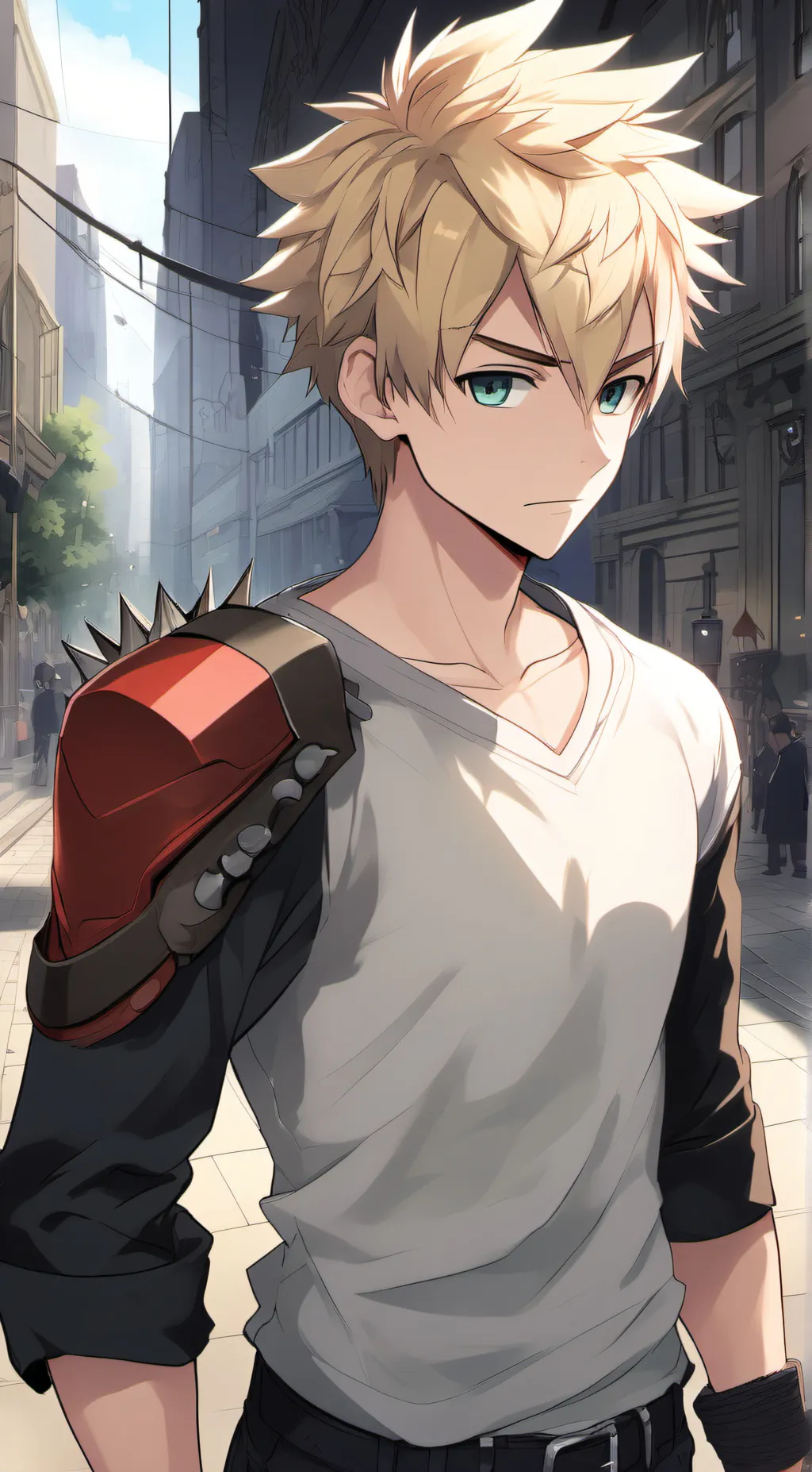 ai character: bakugo  background