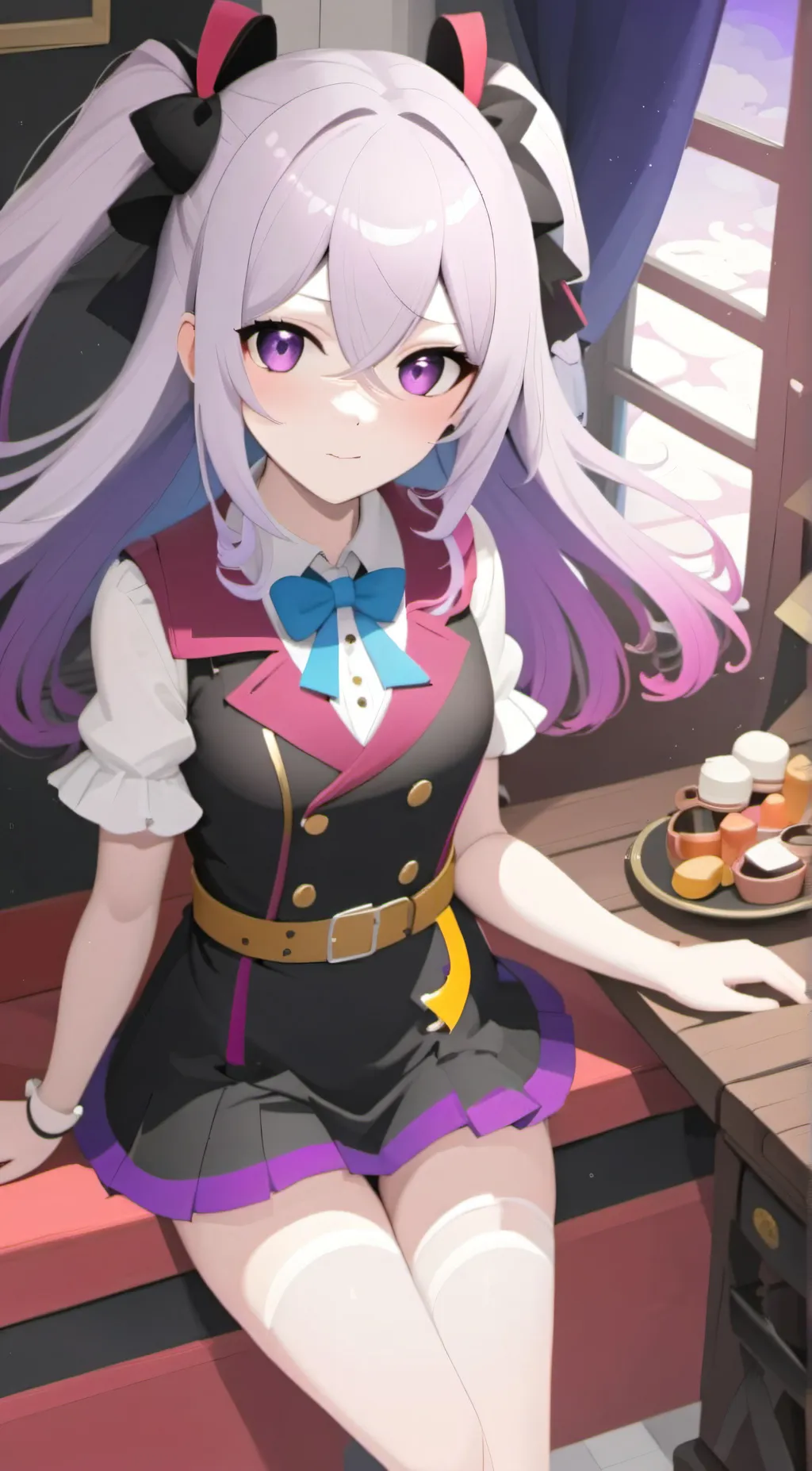 ai character: Rain background