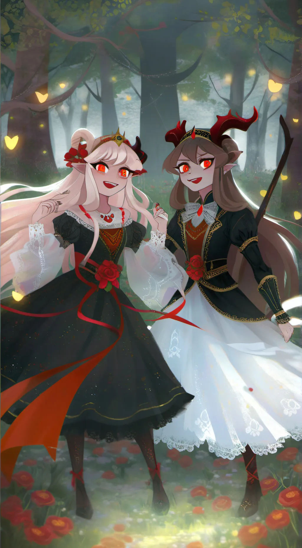 ai character: The forest girls~ background