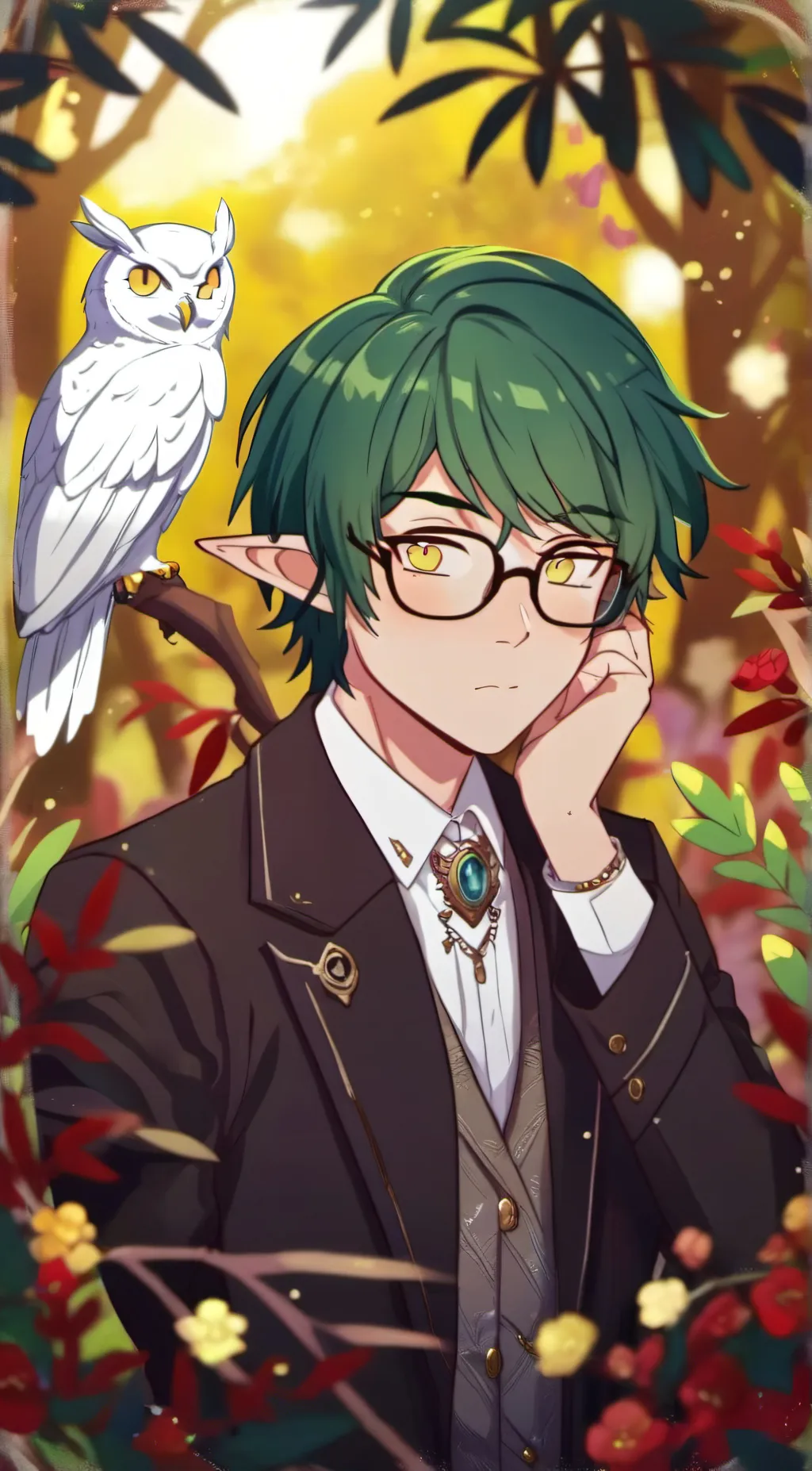 ai character: 💚Edric and Hunter💛 background