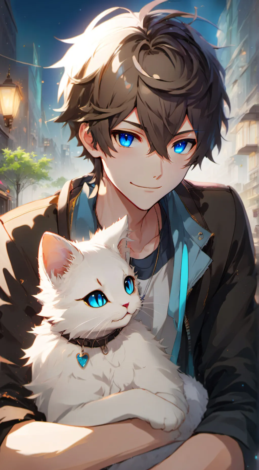 ai character: justin  background