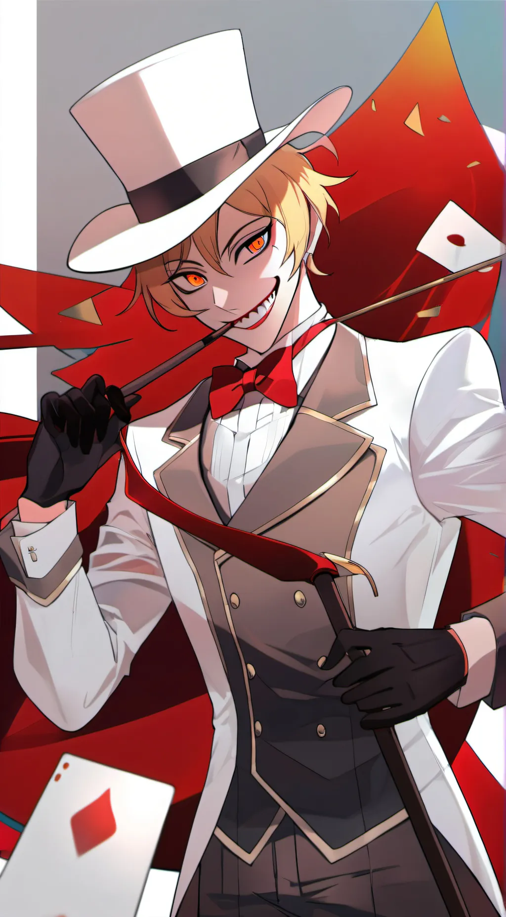 ai character: LuciferMorningstar background