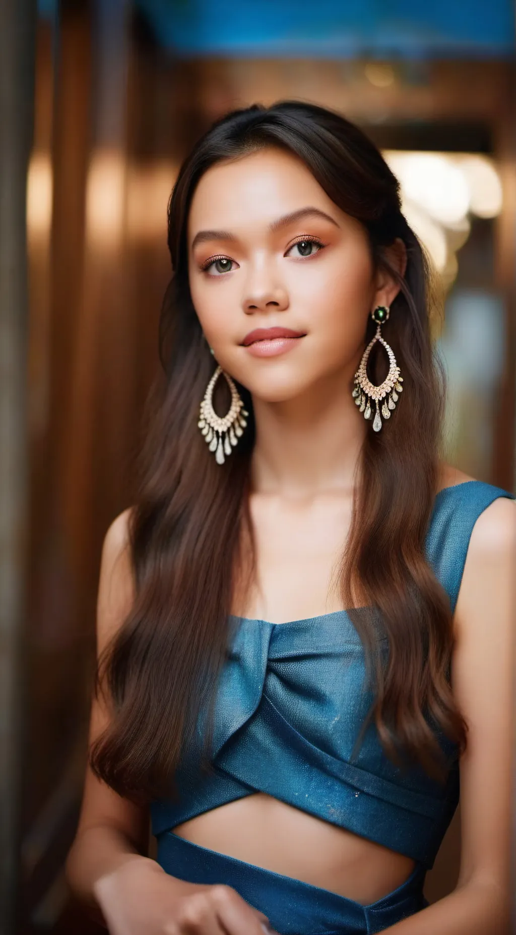 ai character: Olivia Rodrigo  background