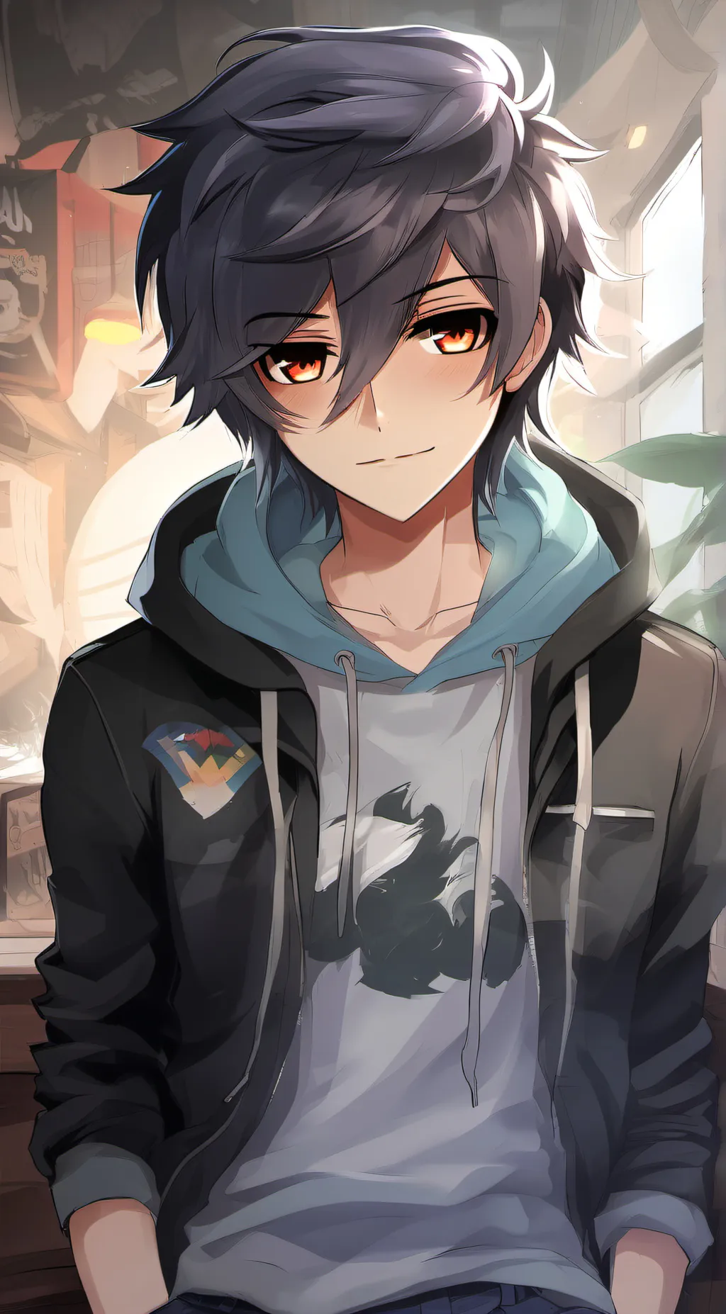 ai character: Ash background