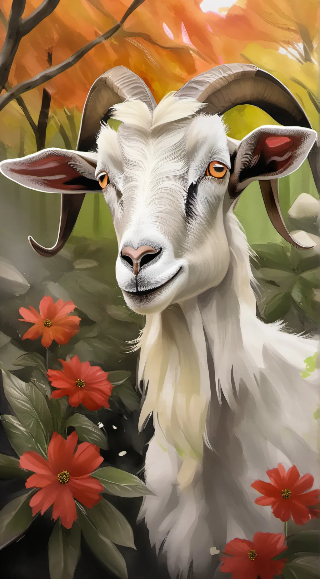 ai character: goat background