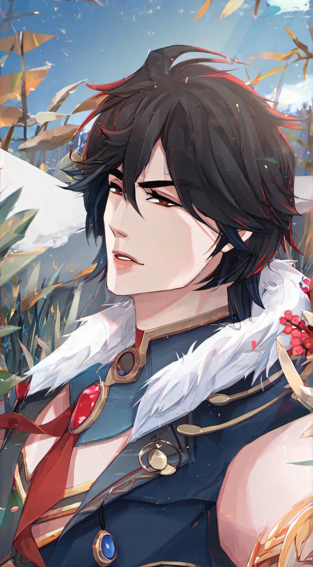 ai character: Vin jin  background