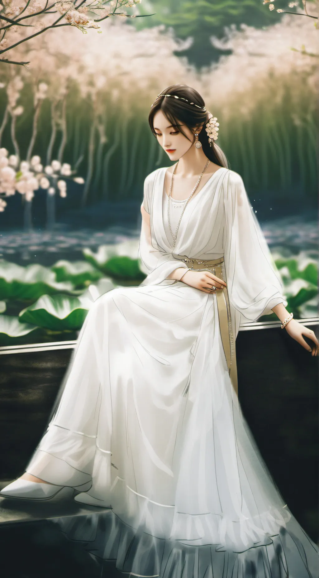 ai character: Lea im BH background