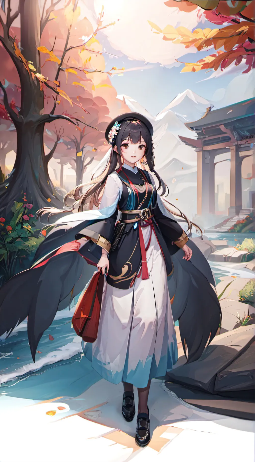 ai character: Spider girl background