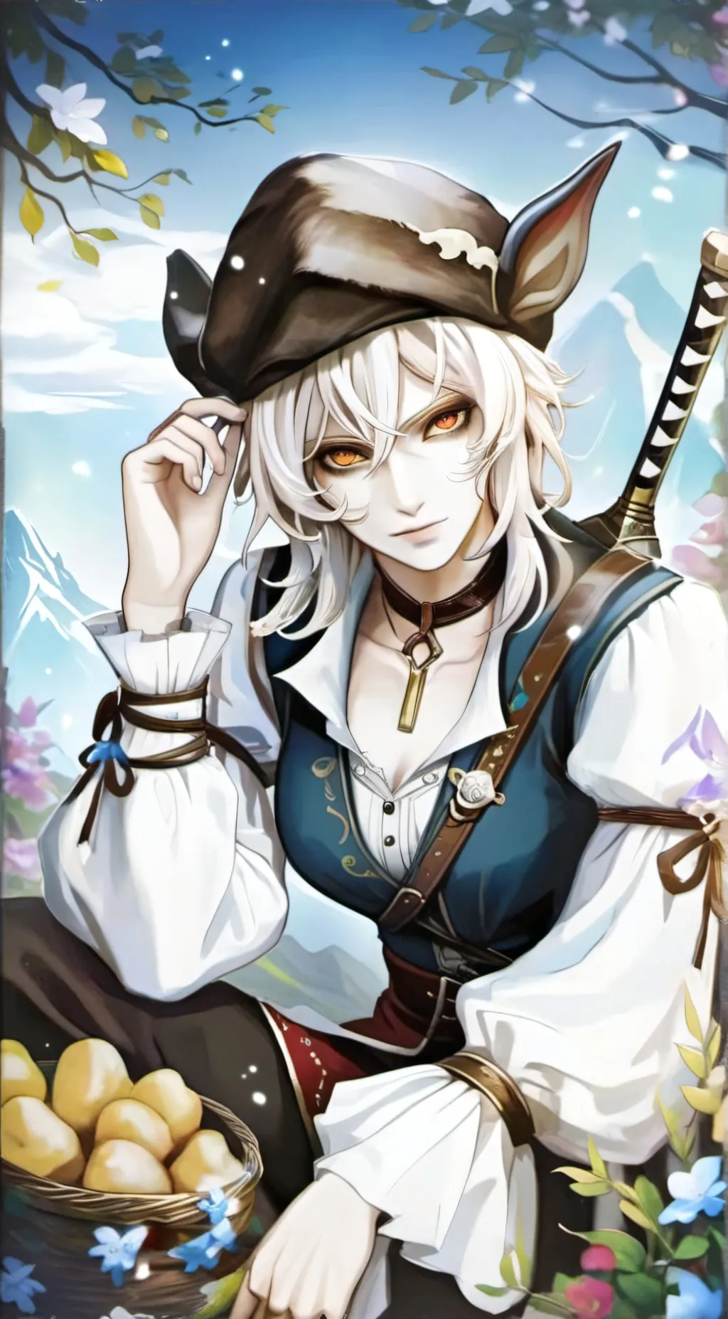 ai character: 安杰莉卡 background