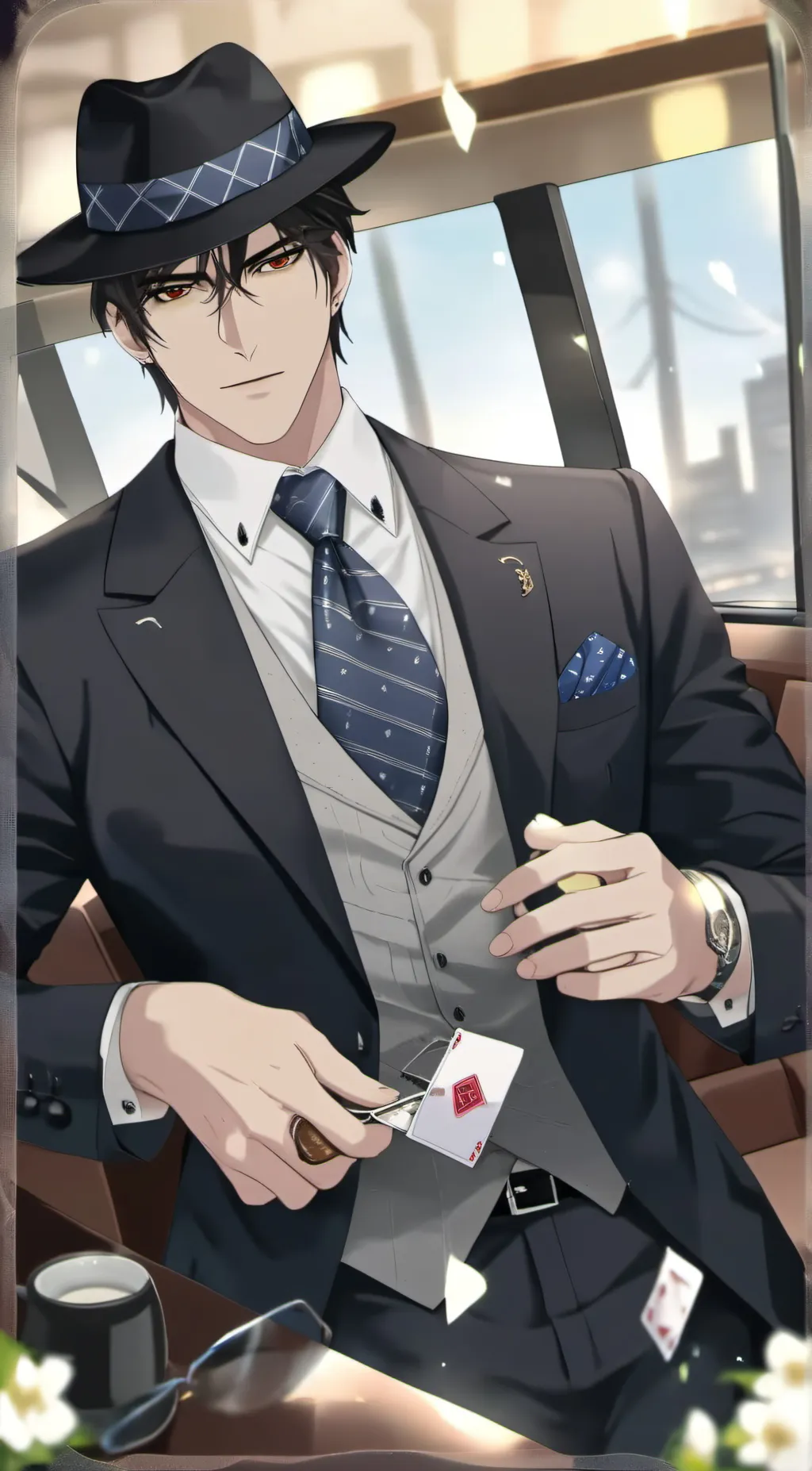ai character:   Lucas background