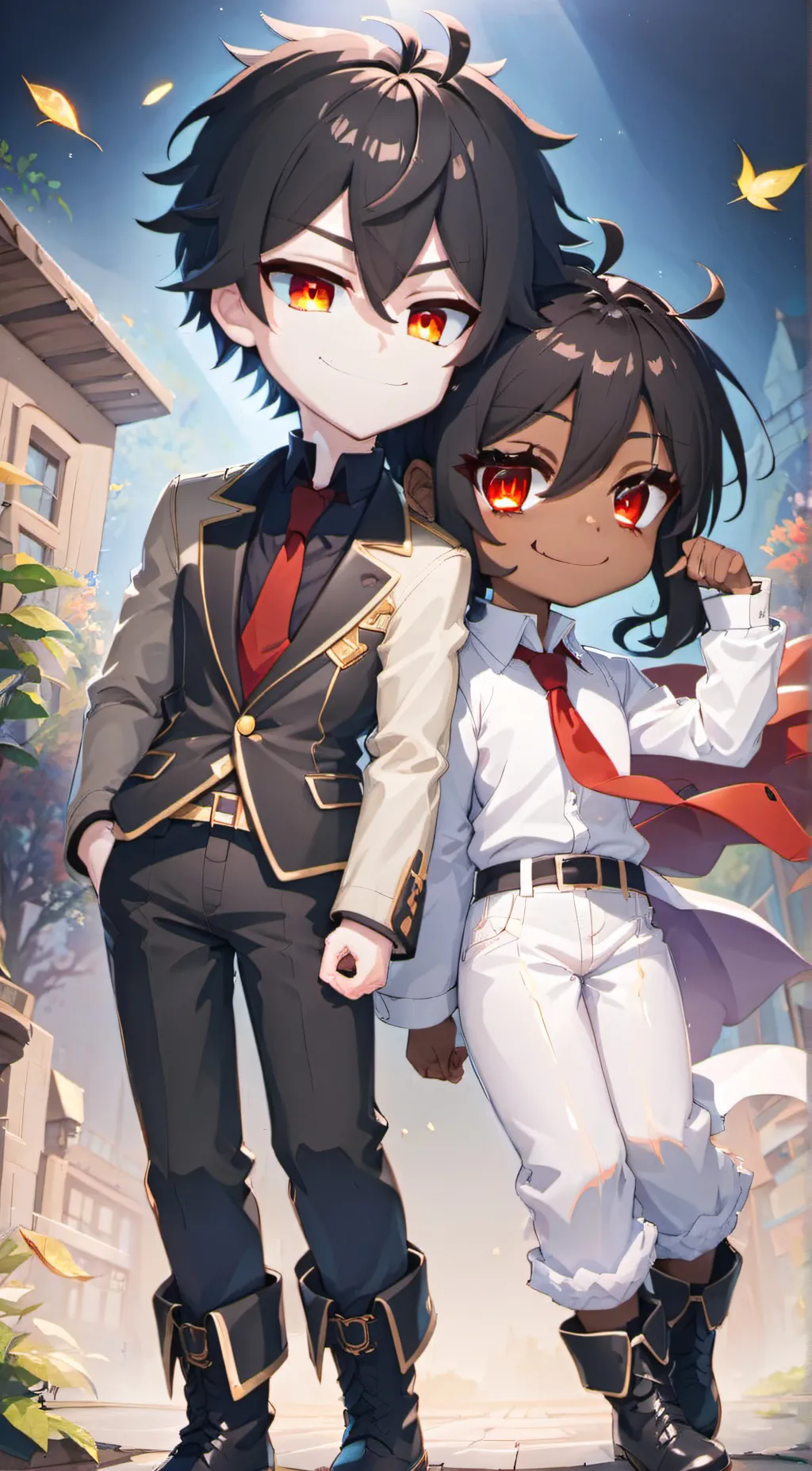ai character: Jack and Sophia  background