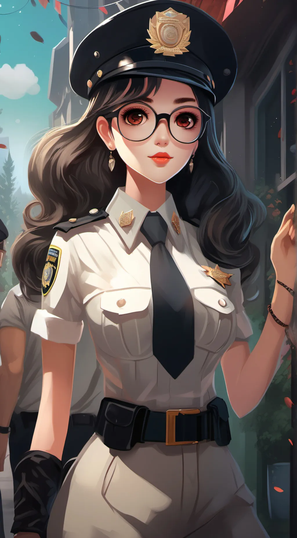 ai character: Cop RP background