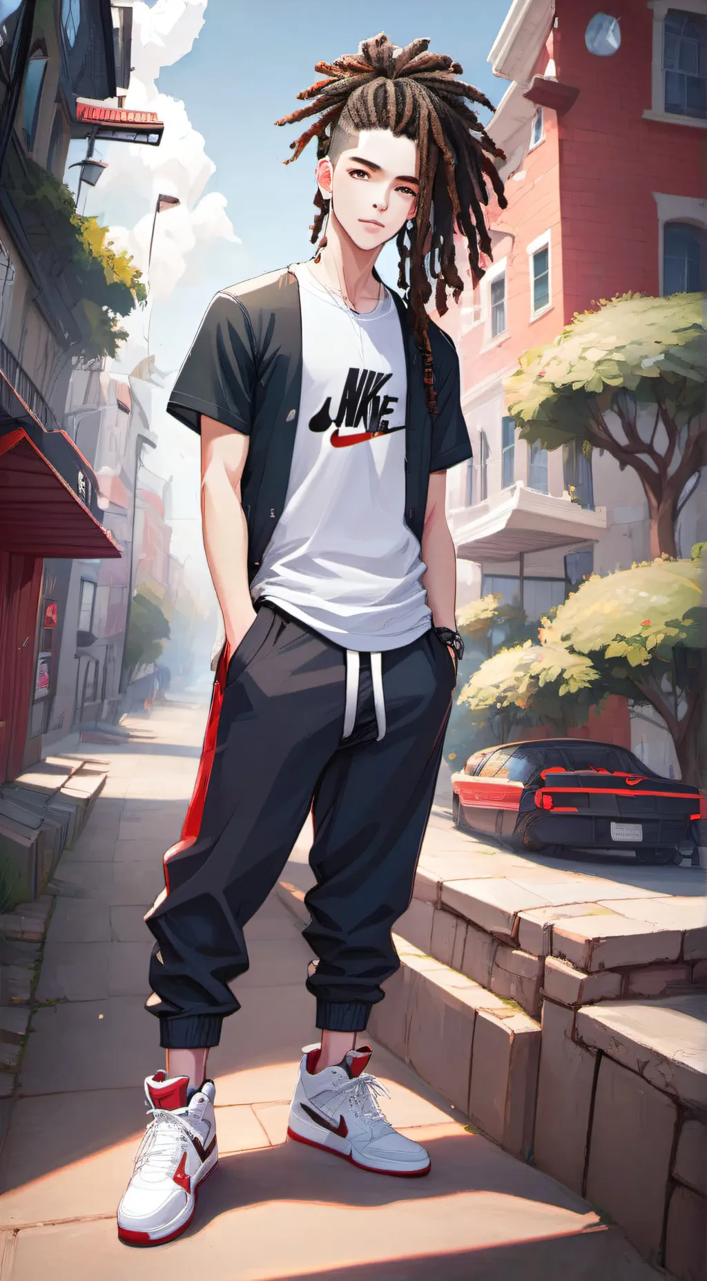 ai character: aaron background