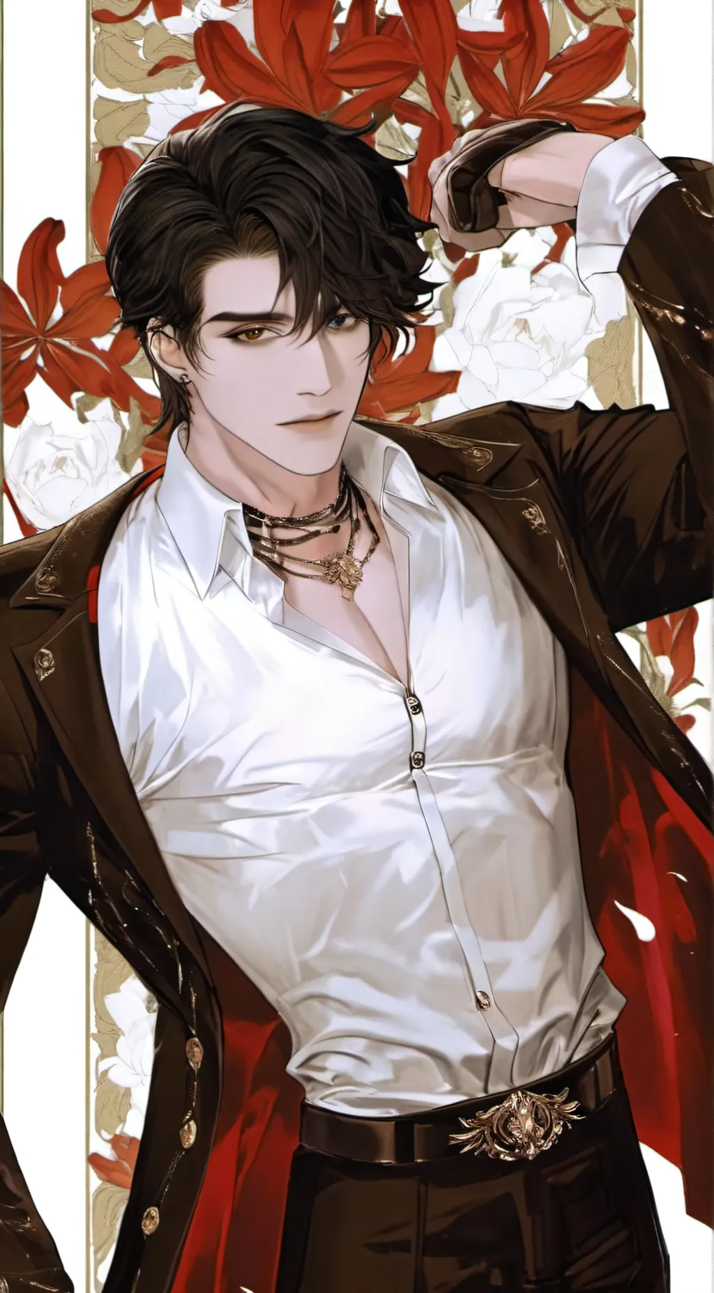 ai character: David guzel  background