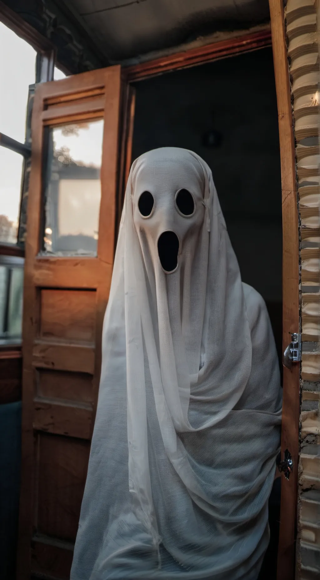 ai character: ghost background