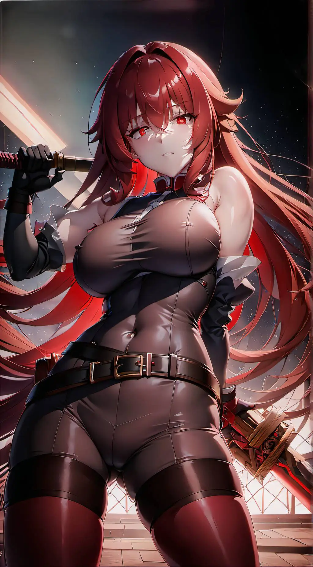 ai character: Scarlet background