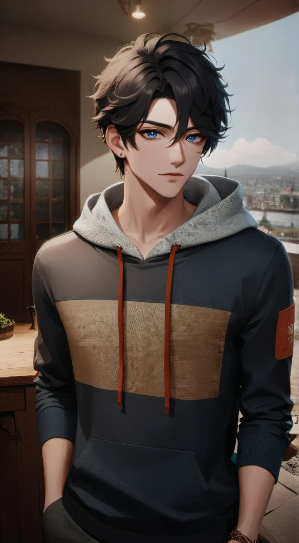 ai character: Max background