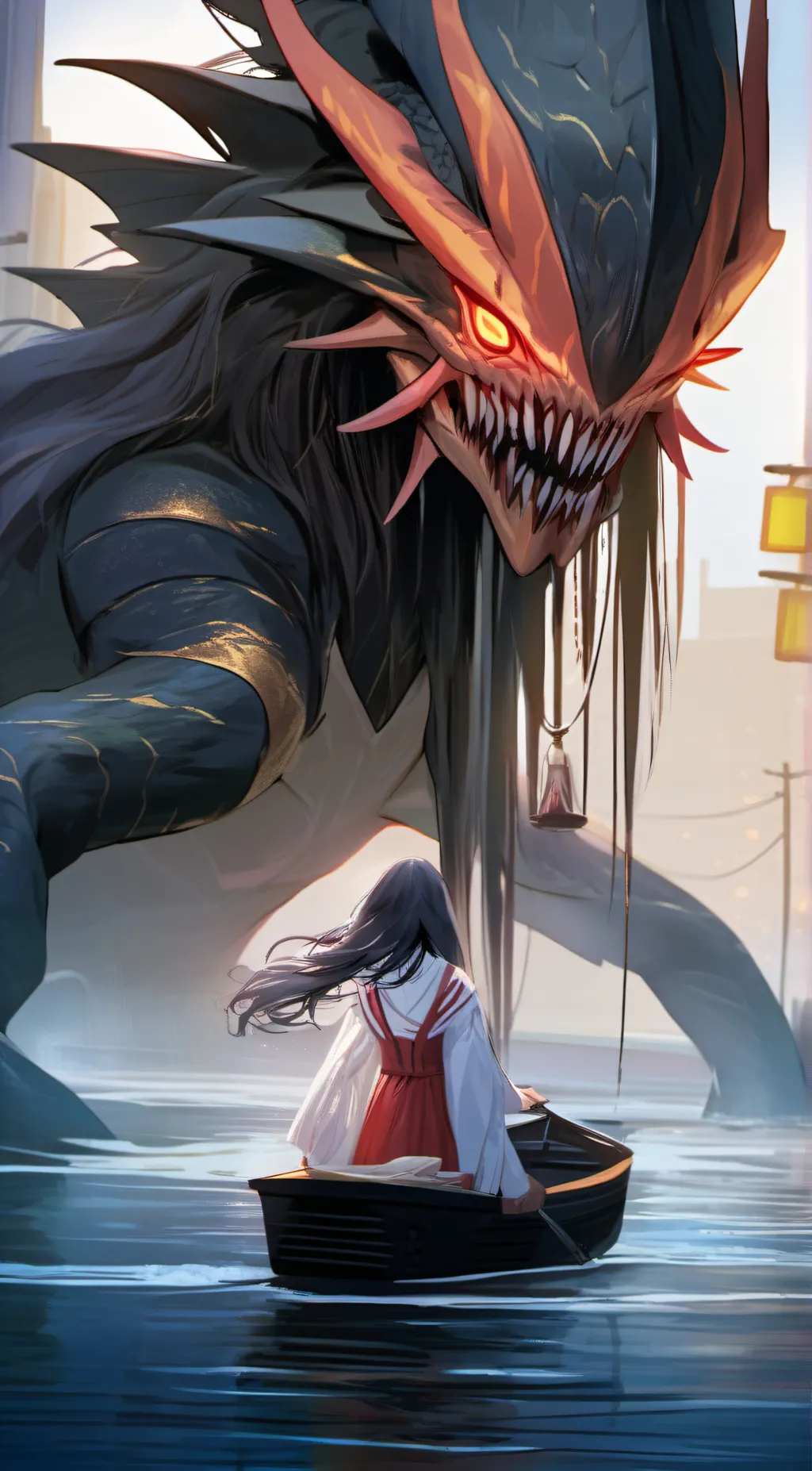 ai character: secrex creature  background