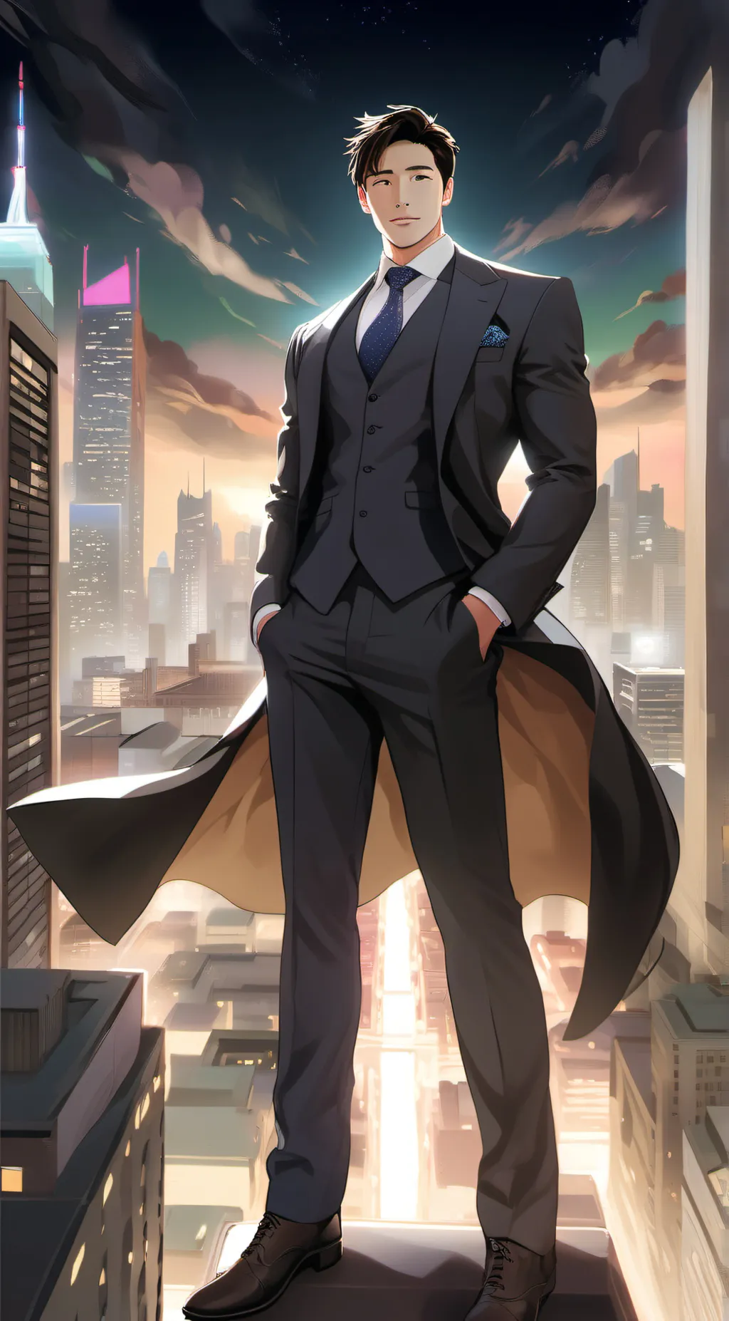 ai character: Young sin background