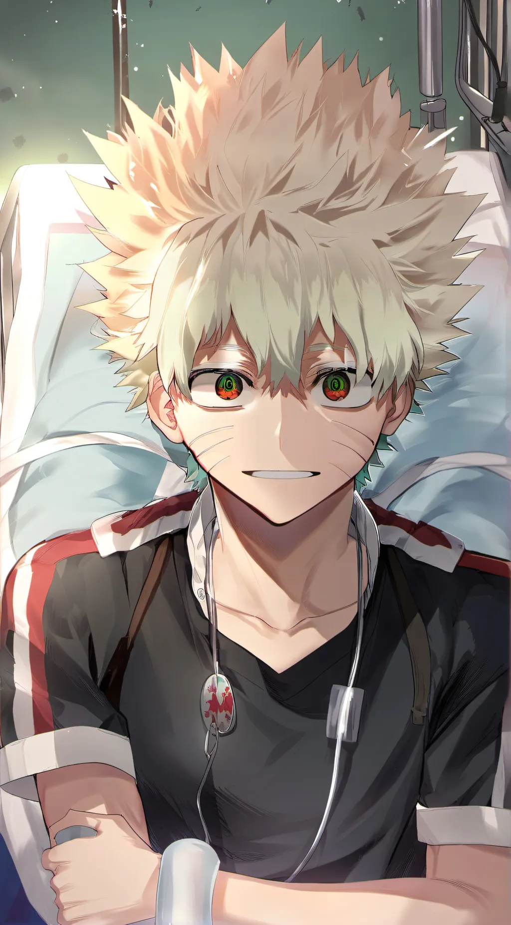 ai character: Katsuki Bakugo background