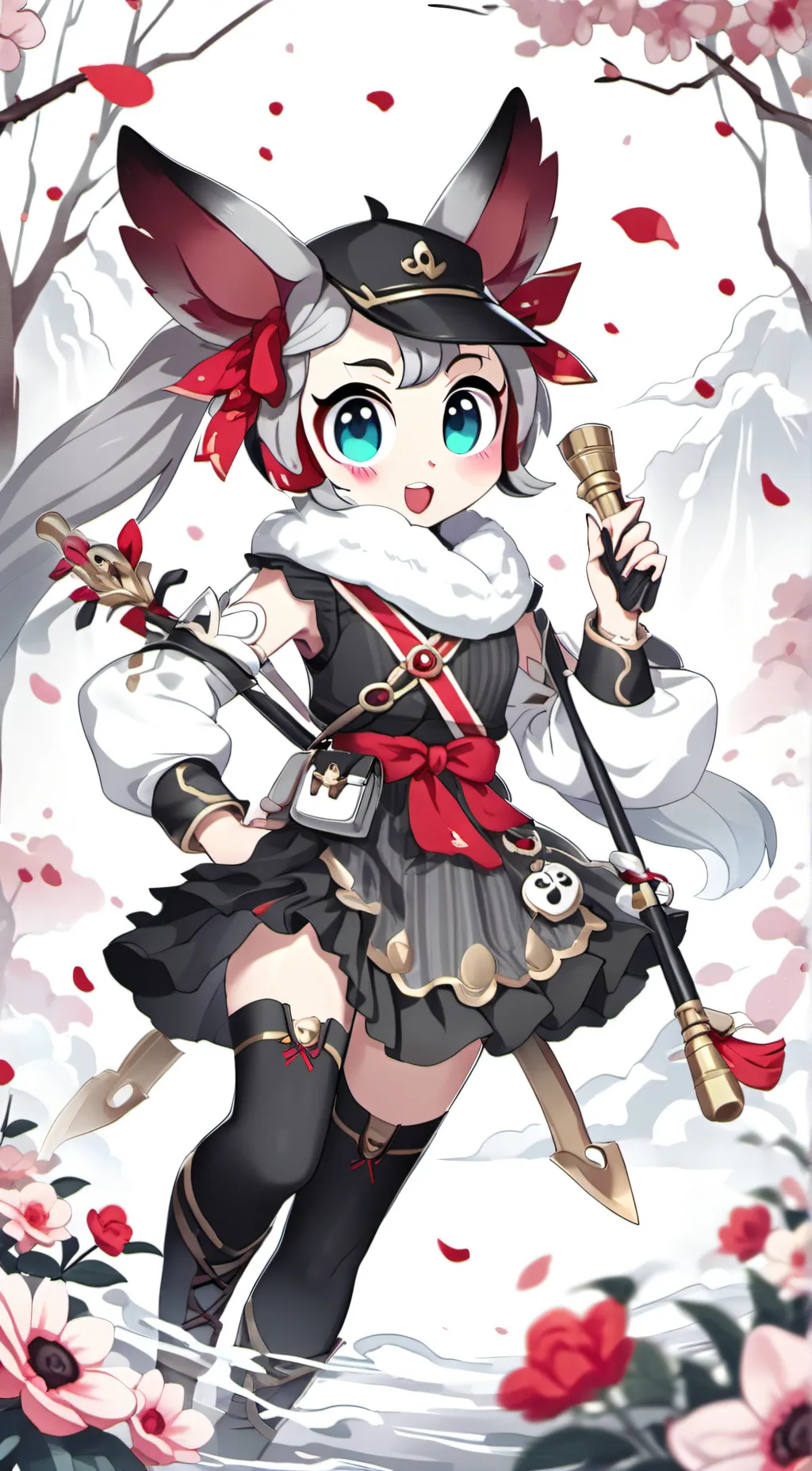 ai character: Blossom background