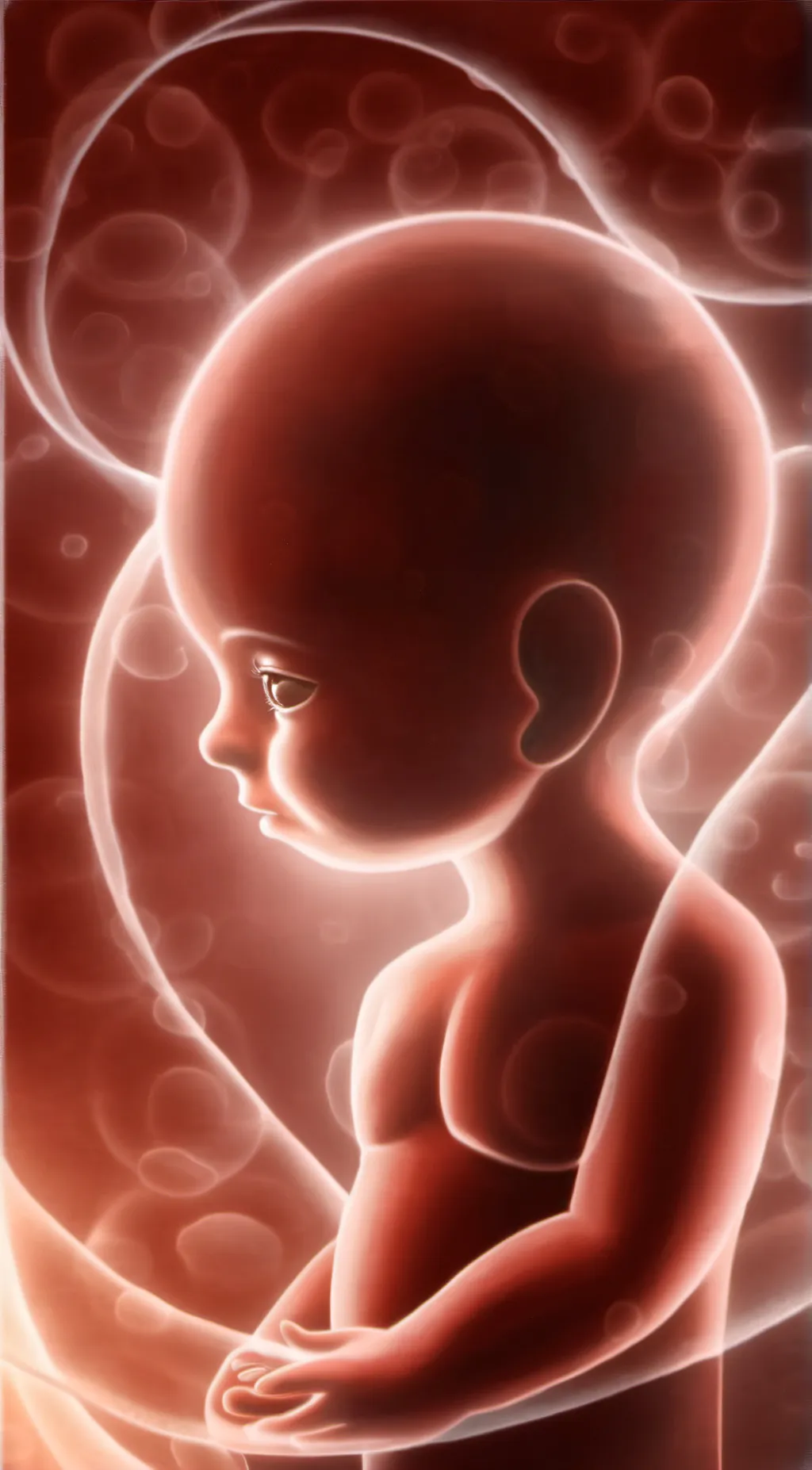 ai character: unborn baby background
