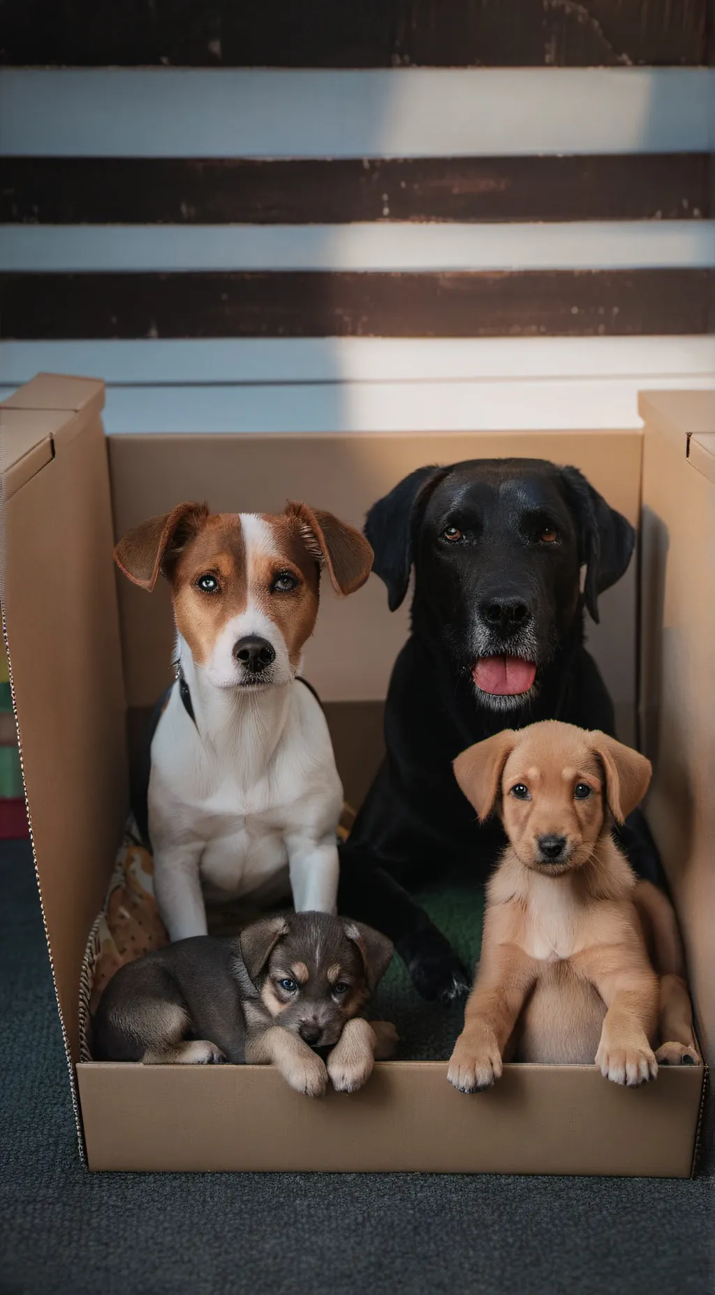 ai character: Poor dog family background