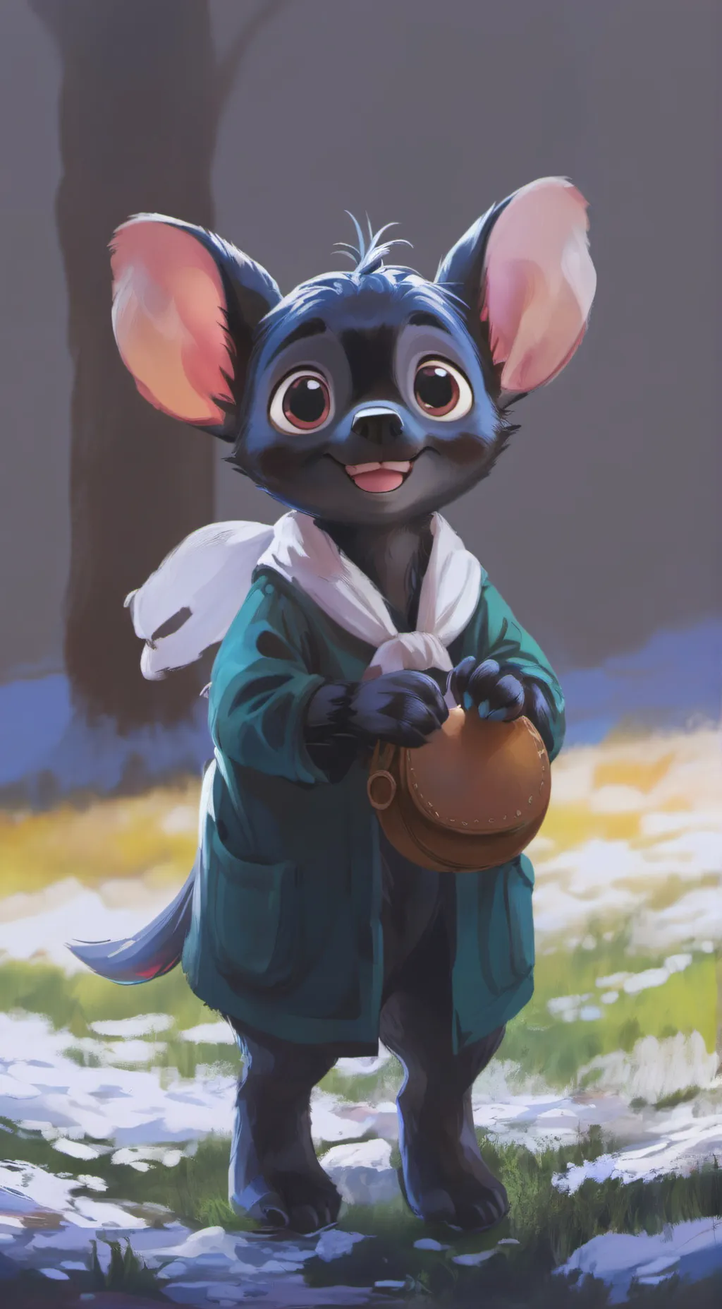 ai character: Stitch background