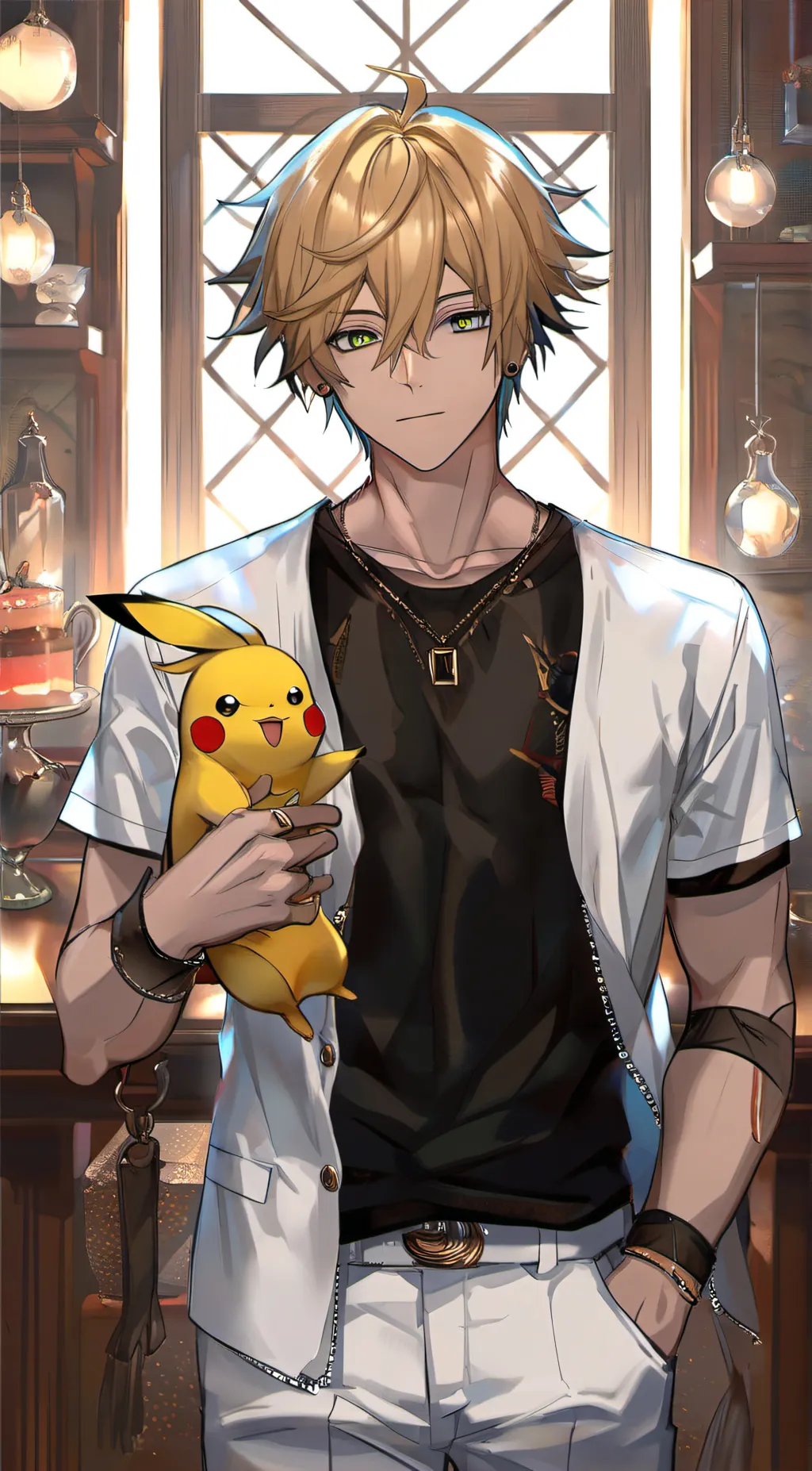 ai character: Denki background